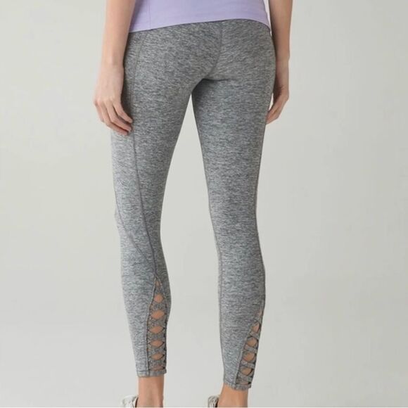 Lululemon Pure Practice  Leggings Pants Gray Size 4 - Picture 3 of 11